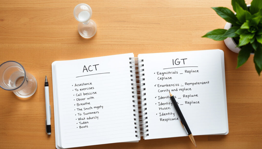 Acceptance and Commitment Therapy (ACT) vs CGT | Oefeningen